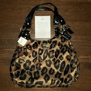 Coach Authentic Maggie Purse Leopard
